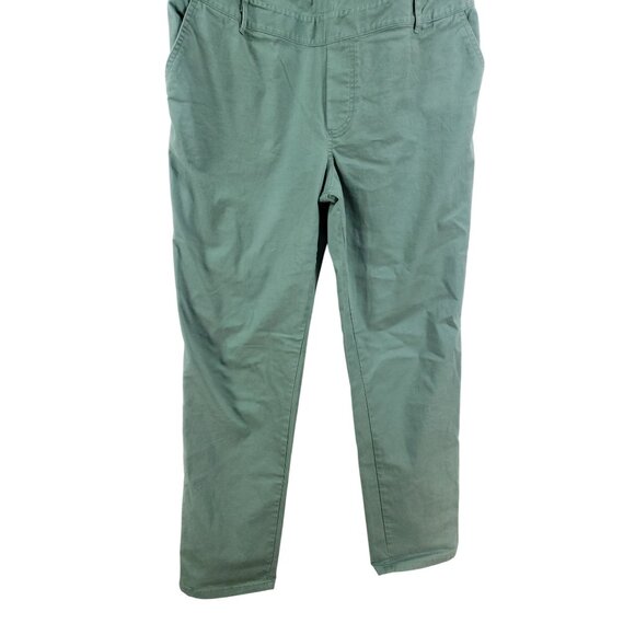 The Nines By Hatch Maternity Green Stretch Overalls Womens XS Elastic Waist Slim - Picture 6 of 10